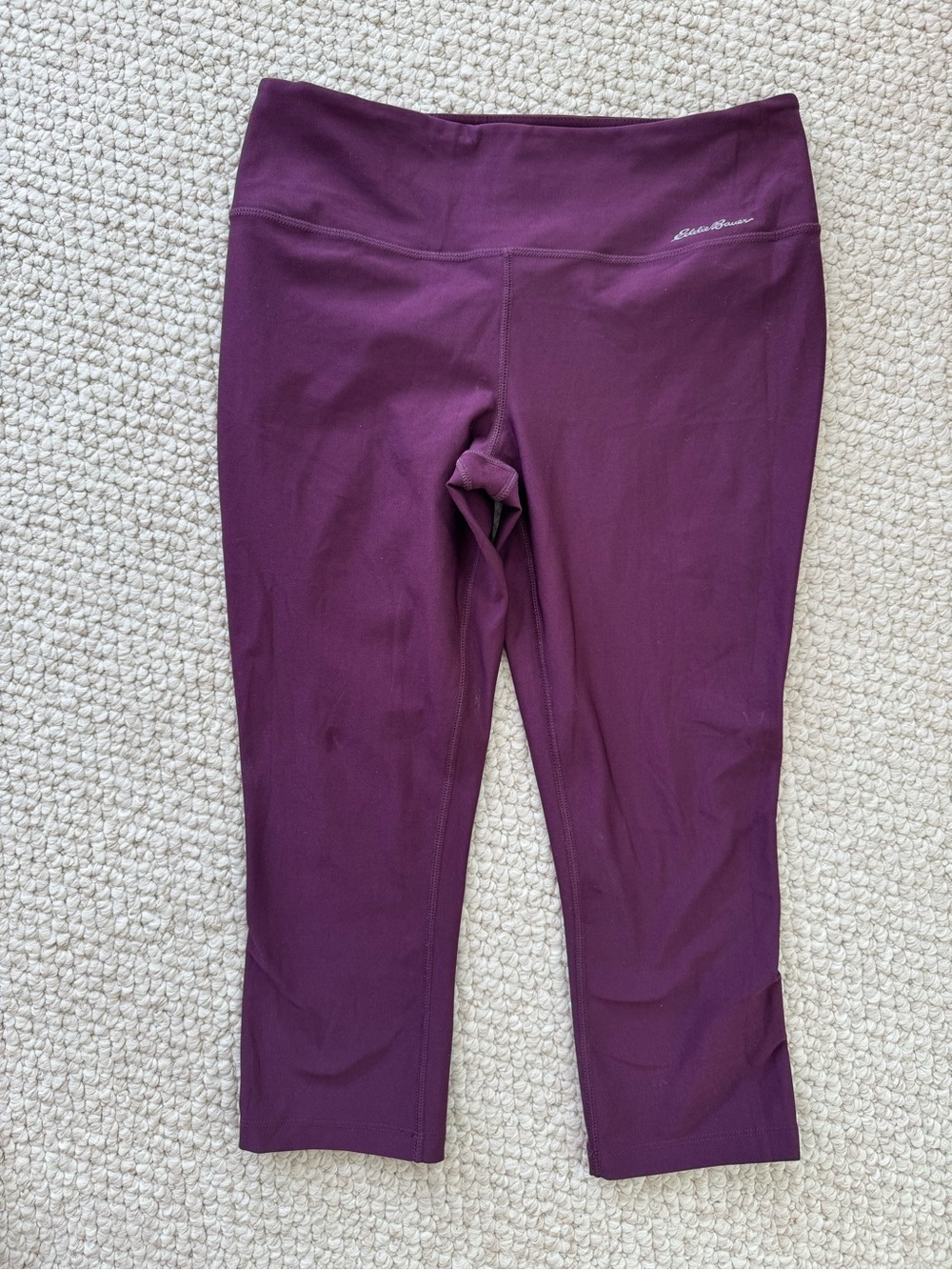 Eddie Bauer Plum Capri Leggings - Deep Purple Activewear